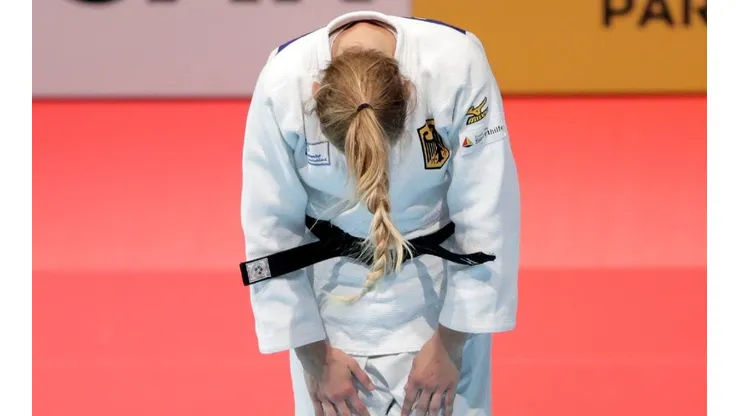 Martyna Trajdos en el tatami de judo.