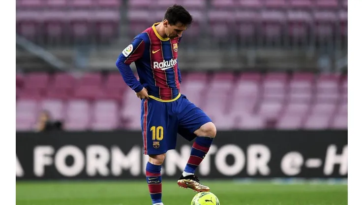 Lionel Messi durante un encuentro con Barcelona.