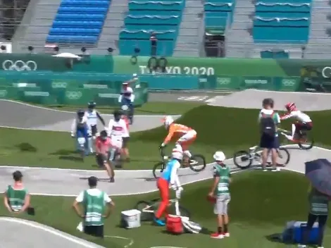 ¡Arrollaron a un árbitro en la práctica de BMX!