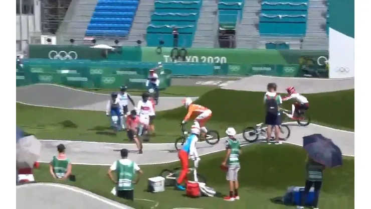 Niek Kimmann arrolló a un árbitro en las pruebas de BMX.