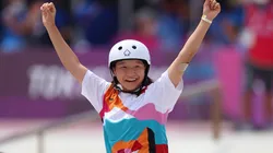 Momiji Nishiya se llevó el primer oro olímpico de la historia del skate femenino.