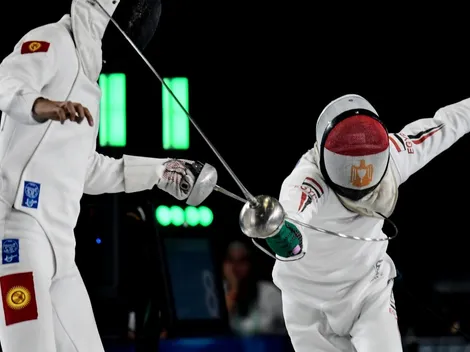 Un esgrimista celebró su victoria al estilo Cristiano Ronaldo