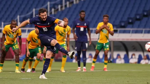 André-Pierre Gignac marcó tres goles en la victoria de Francia ante Sudáfrica en Tokio 2020.