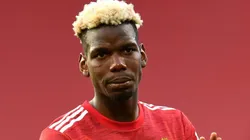 Paul Pogba en un encuentro con Manchester United.