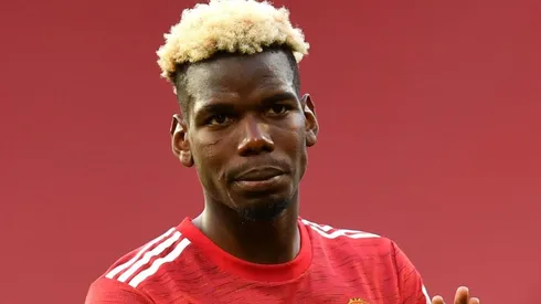 Paul Pogba en un encuentro con Manchester United.