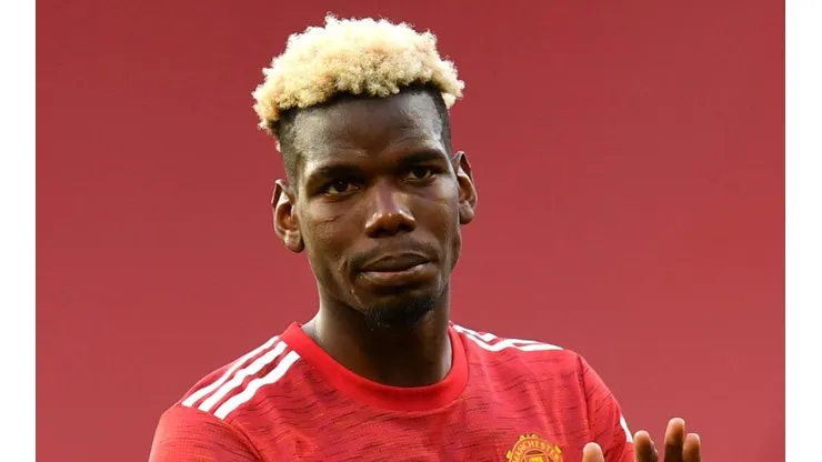 Paul Pogba en un encuentro con Manchester United.