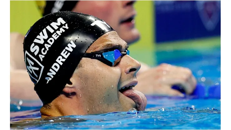 Michael Andrew, nadador estadounidense no vacunado.