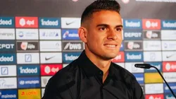 Rafael Santos Borré en su presentación en Eintracht Frankfurt.