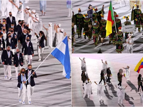 Lo mejor del desfile de países en la ceremonia de apertura de los Juegos Olímpicos