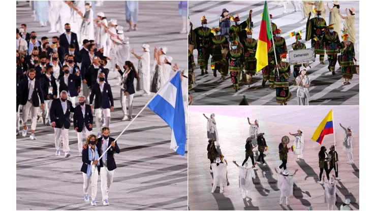 Las delegaciones de Argentina, Camerún y Colombia, entre las más llamativas.