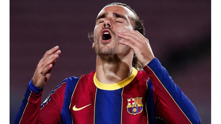 Antoine Griezmann durante un encuentro con Barcelona.