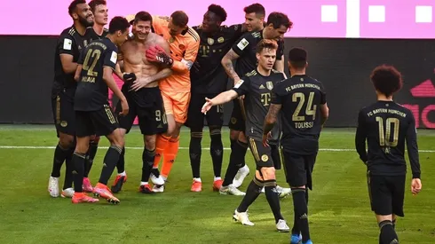 Jugadores del Bayern Munich durante un encuentro.