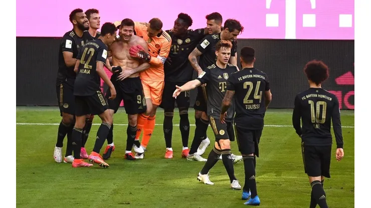 Jugadores del Bayern Munich durante un encuentro.