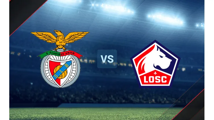 Benfica vs. Lille por un amistoso internacional.