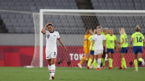 Christen Press protagonizó un increíble fallo en la caída de Estados Unidos.