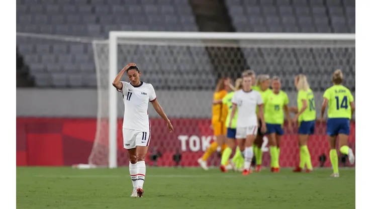 Christen Press protagonizó un increíble fallo en la caída de Estados Unidos.