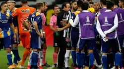 Momentos calientes entre Atlético Mineiro y Boca Juniors.