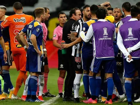 Caliente final entre Boca y Mineiro: altercados entre jugadores y la policía en los camerinos