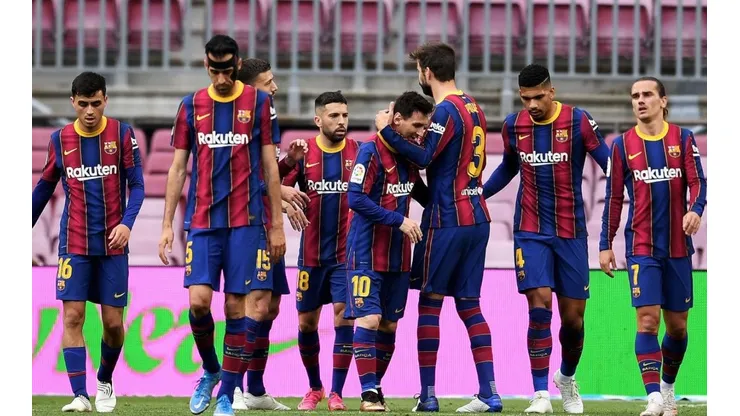 Jugadores del Barcelona.