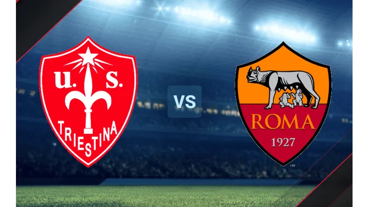 Triestina vs. Roma por un amistoso internacional.