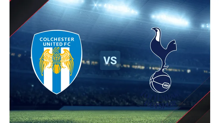 Colchester vs. Tottenham en un partido amistoso.