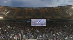Ultras de Lazio en un encuentro de Serie A.