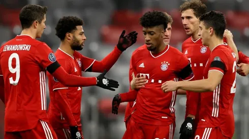 Jugadores del Bayern Munich durante un encuentro.