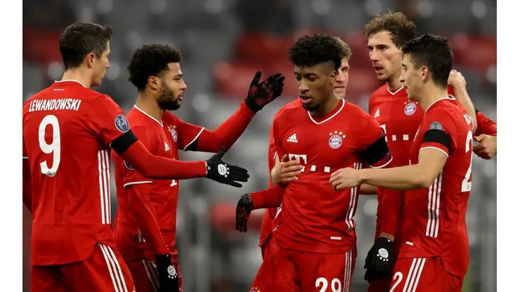 Jugadores del Bayern Munich durante un encuentro.
