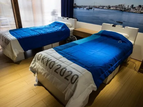 Video: Un atleta mexicano ya probó las camas anti sexo de Tokio 2020 con un divertido TikTok