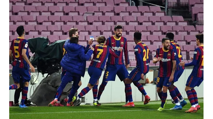 Jugadores del Barcelona.