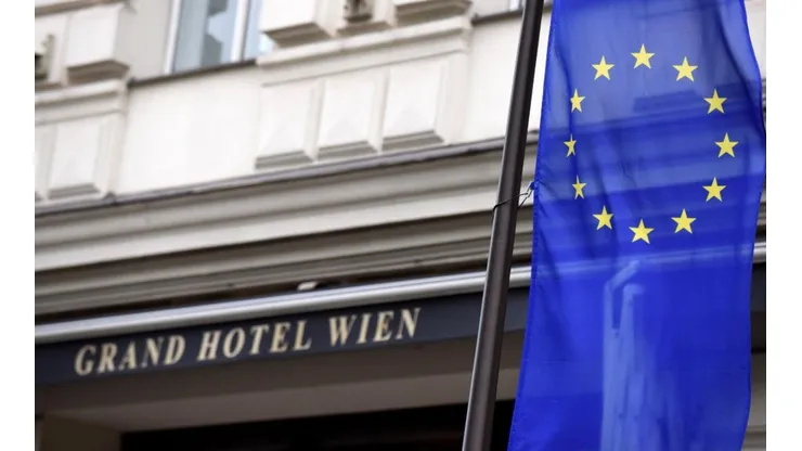 Bandera de la Unión Europea.