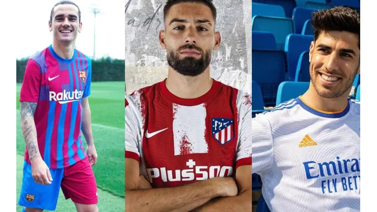 Nuevas camisetas de Barcelona, Atlético y Real Madrid.