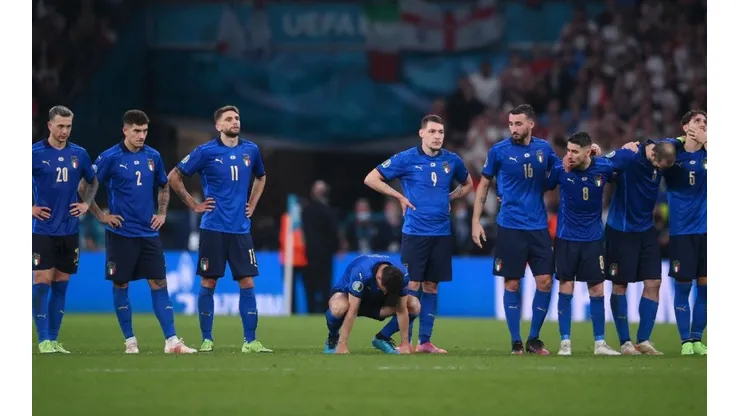 Formación de Italia en la final de la Euro.