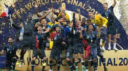 Francia en festejo del título Mundial.