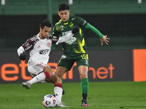 No fue la noche de Defensa y Justicia, cayó contra un Flamengo que tuvo una, la metió y ganó