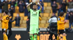 Rui Patricio en partido con el Wolverhampton.