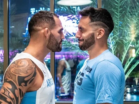 El plantel argentino de básquet estuvo cara a cara con un luchador de UFC