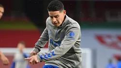 Entrenamiento de James Rodríguez con Everton.