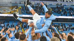 Sergio Agüero, en uno de sus últimos momentos con el Manchester City