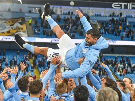 Manchester City homenajea al Kun Agüero en su nueva camiseta