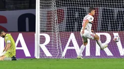 Momento del gol de Vitor Bueno, de Sao Paulo.