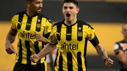 Agustín Álvarez Martínez, delantero de Peñarol, es el máximo anotador de esta Copa Sudamericana 2021 con 8 goles (Fuente: Twitter Peñarol).