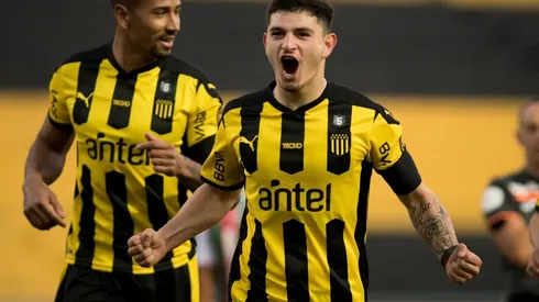 Agustín Álvarez Martínez, delantero de Peñarol, es el máximo anotador de esta Copa Sudamericana 2021 con 8 goles (Fuente: Twitter Peñarol).