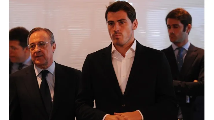 Florentino Pérez e Iker Casillas.
