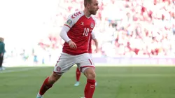 Christian Eriksen durante un encuentro en la Eurocopa.