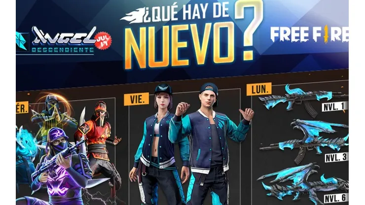 Vuelven los angelicales: nueva agenda semanal de Free Fire
