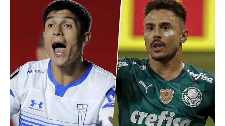 Universidad Católica vs. Palmeiras. (Fotos: Getty Images).