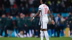 Marcus Rashford luego de fallar su penalti en la final de la Eurocopa.