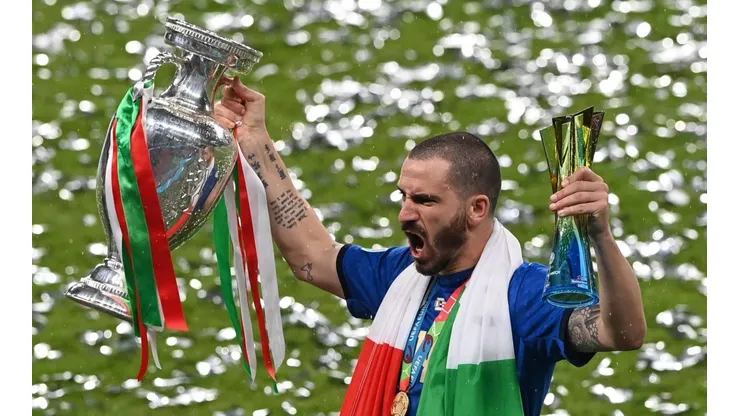 Leonardo Bonucci se consagró campeón de la Eurocopa con Italia.