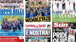Portadas de los medios europeos en el día donde nace el Wembleyazo.